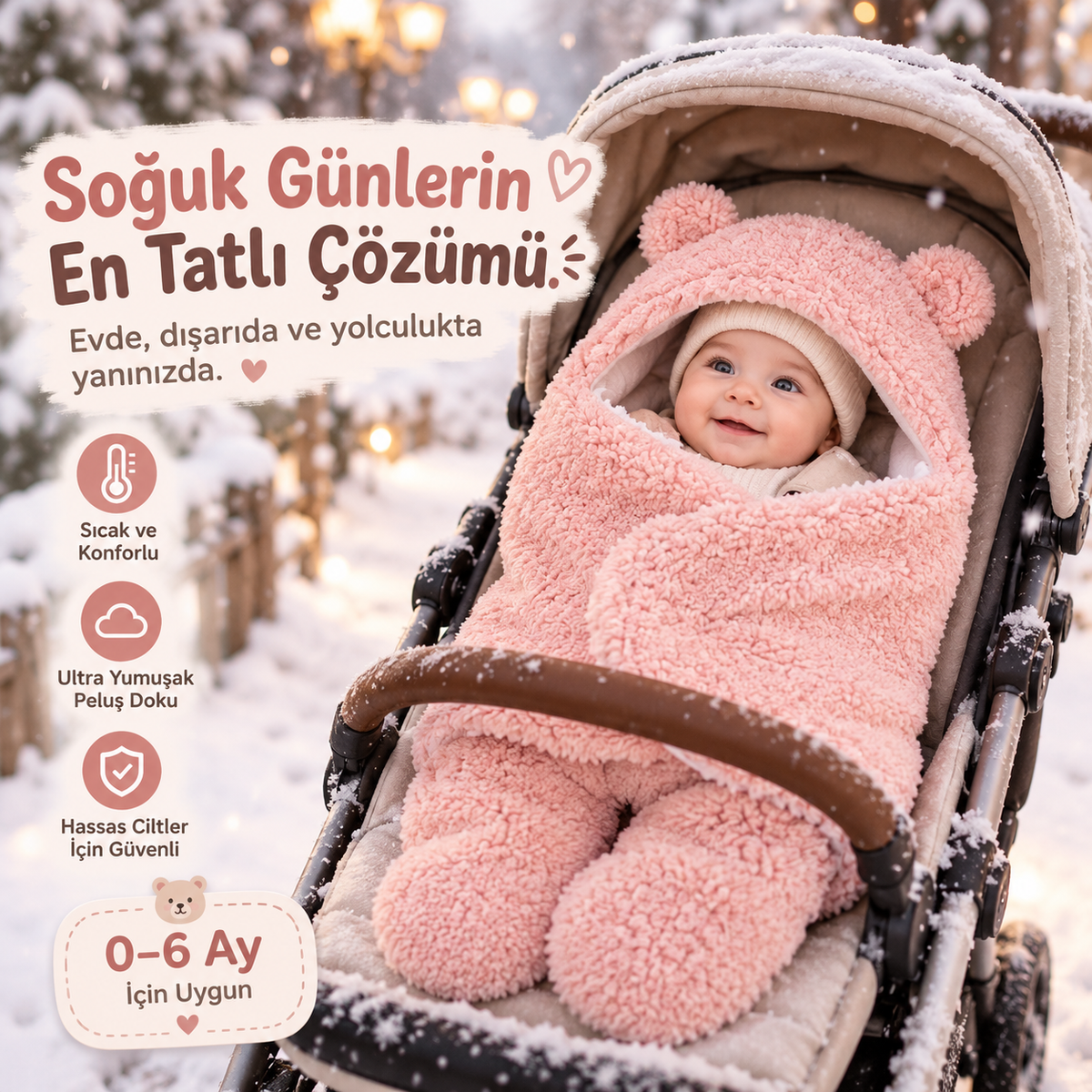 Peluş Kundak (0-6 Ay)